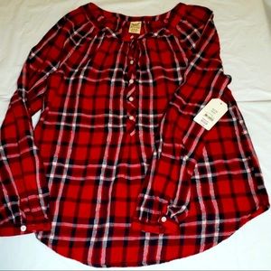 Faded Glory Black, red, and white Long sleeve